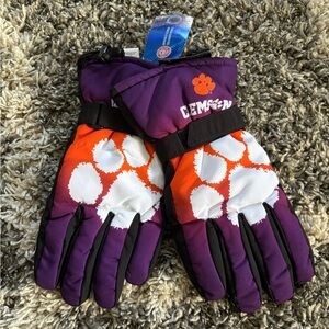 Clemson University Tigers NCAA Insulated Gloves, Size L/XL, Multicolor, NWT